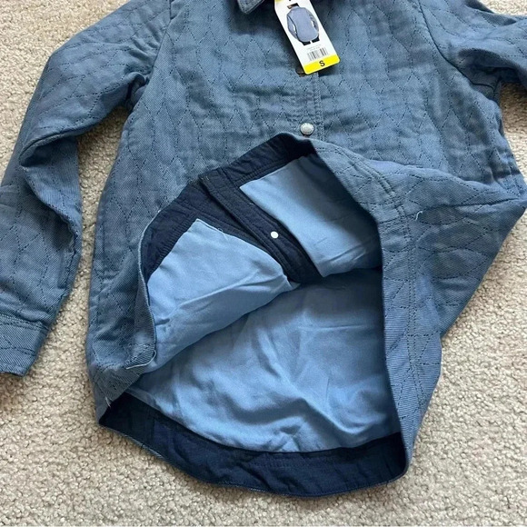 Jachs Girlfriend Ladies Quilted Shirt Jacket Women Size Small Blue 1791105 NWT - Picture 14 of 15